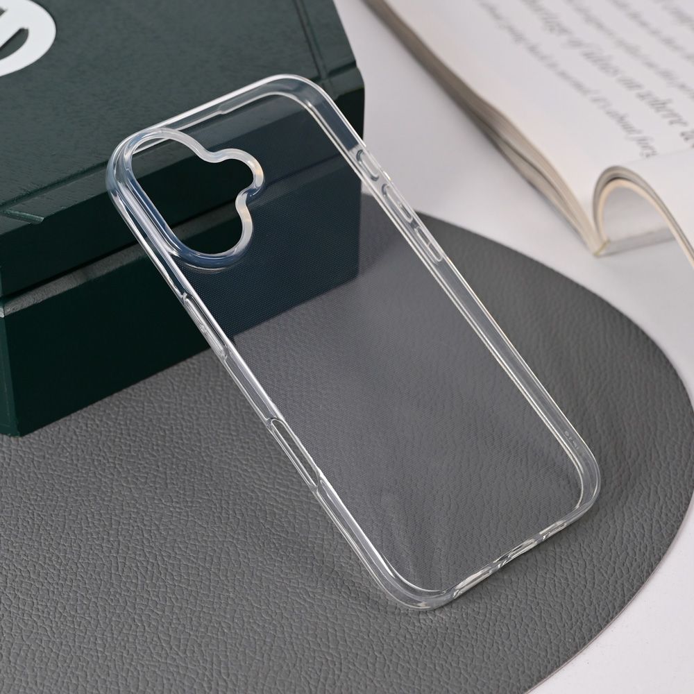 Maska za Apple iPhone 16 — Silikonska Skin, transparent