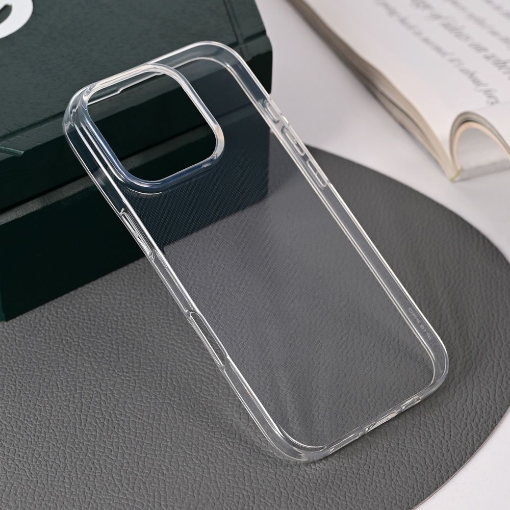 Maska za Apple iPhone 16 Pro — Silikonska Skin, transparent