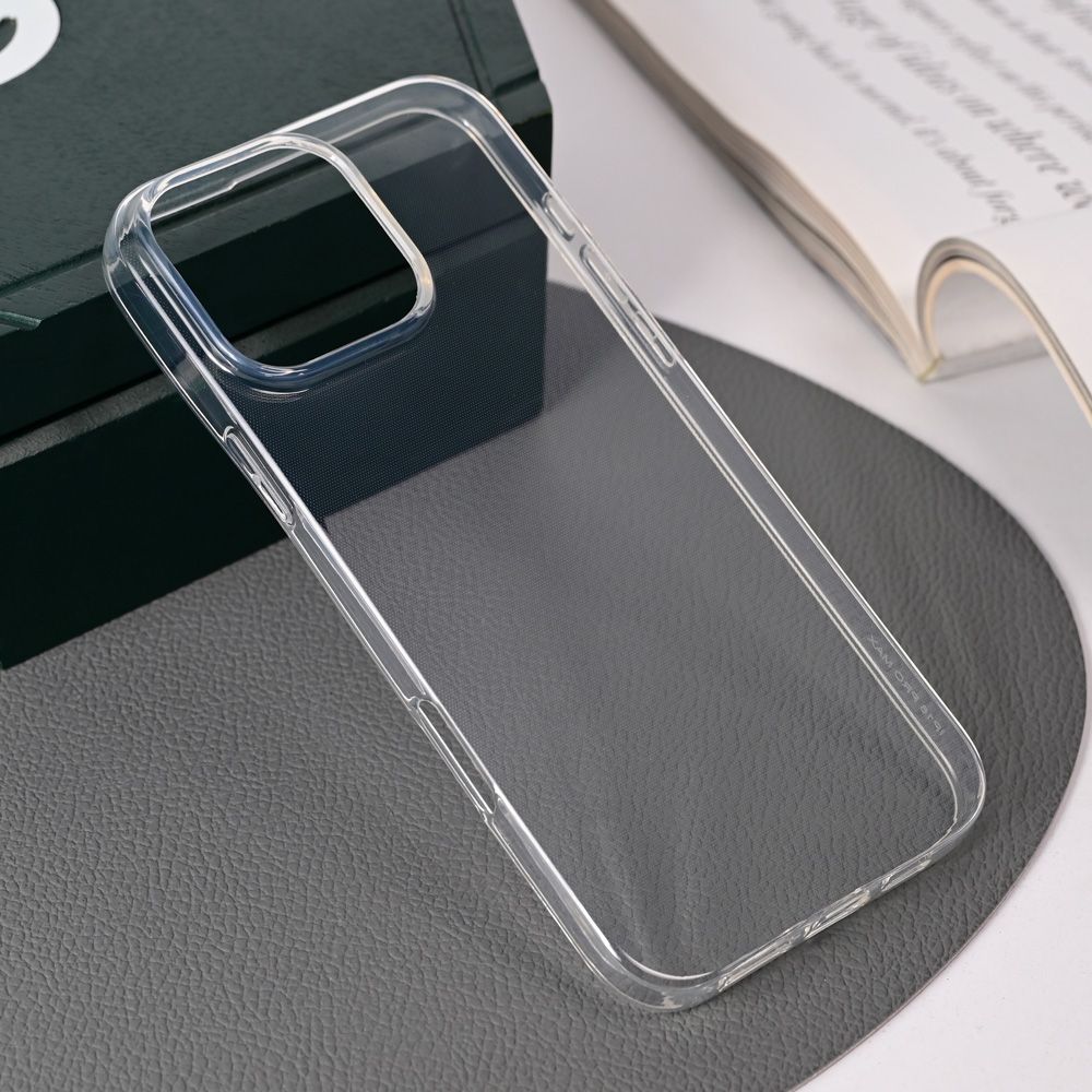 Maska za Apple iPhone 16 Pro Max — Silikonska Skin, transparent