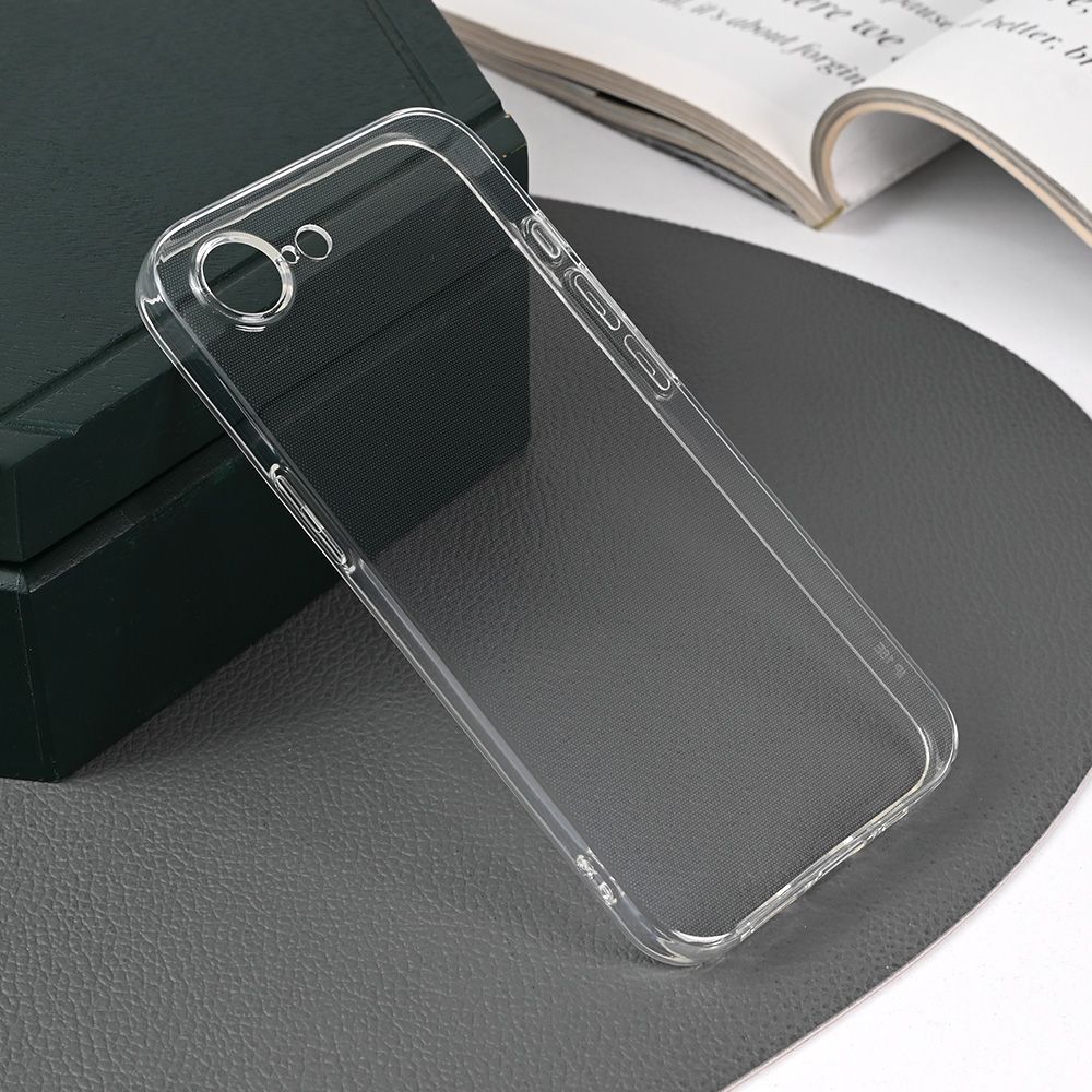 Maska za Apple iPhone 16e — Silikonska Skin, transparent