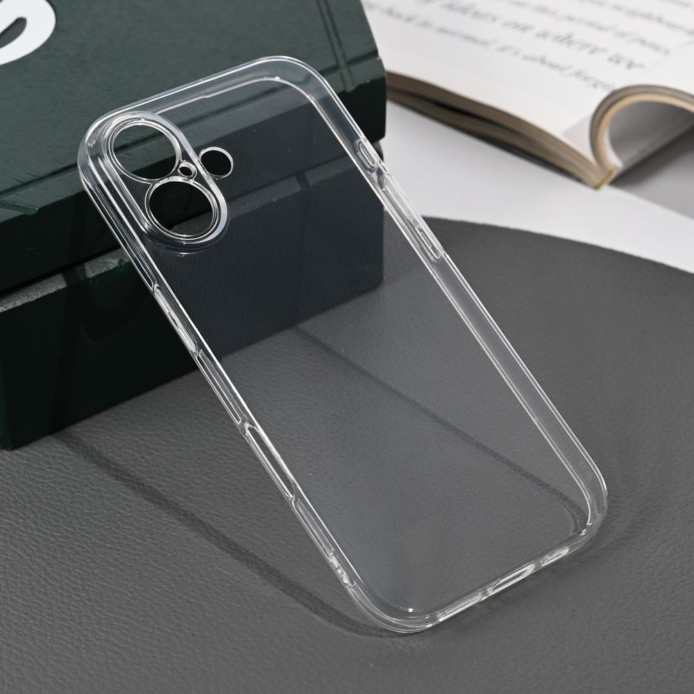 Maska za Apple iPhone 17 — Silikonska Skin, transparent
