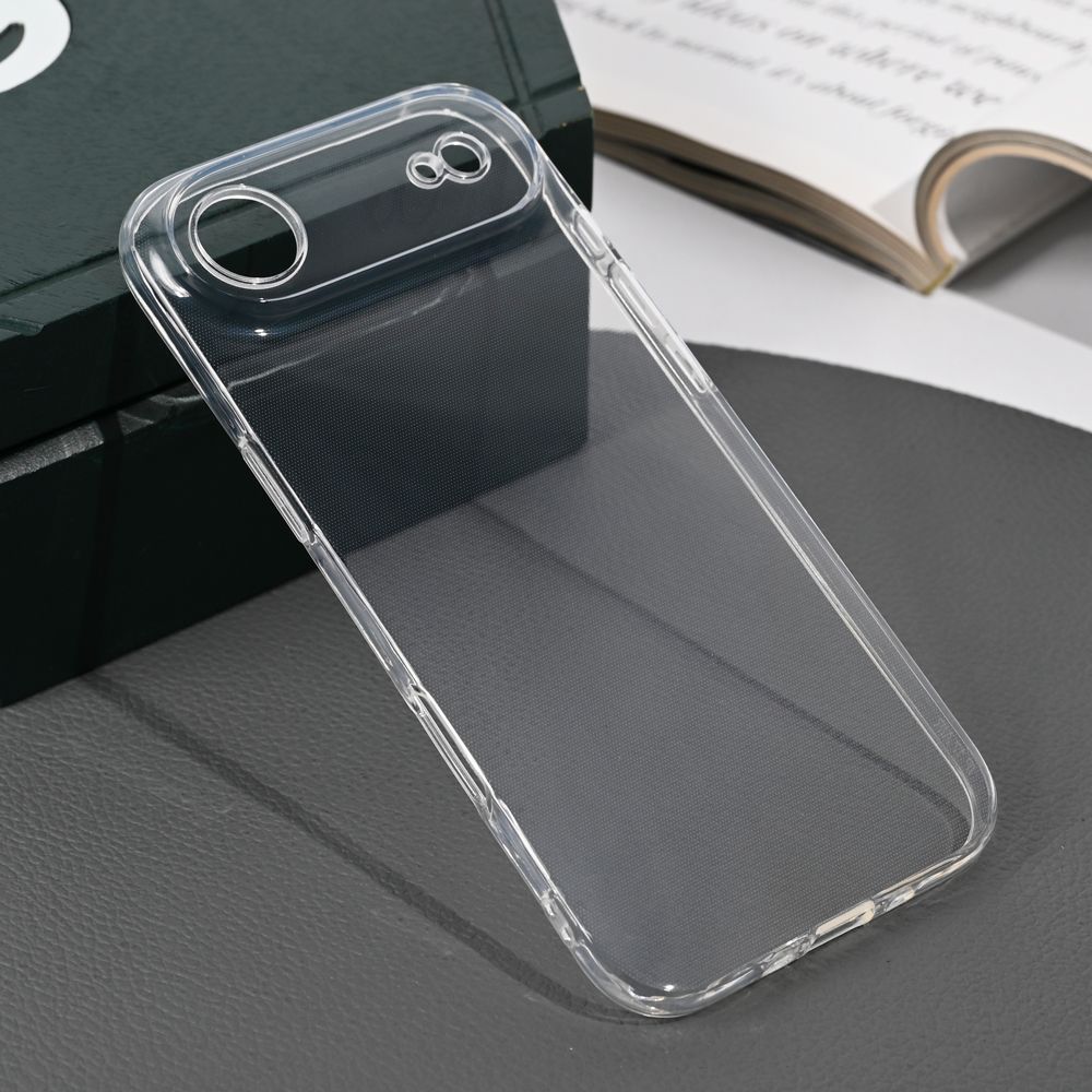 Maska za Apple iPhone 17 Air — Silikonska Skin, transparent