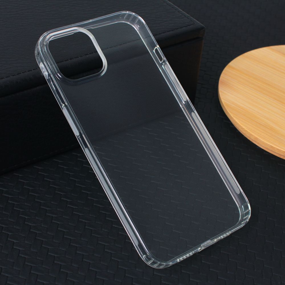 Maska za Apple iPhone 14 — Silikonska Ultra Thin with pluggy, transparent