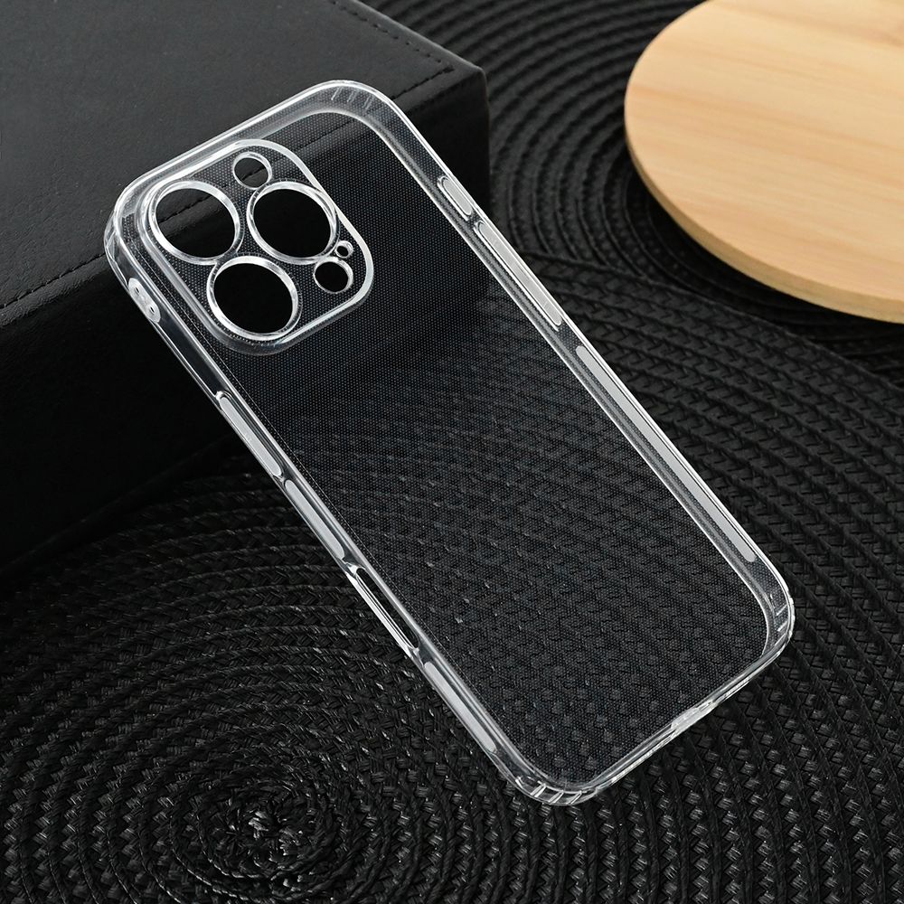 Maska za Apple iPhone 16 Pro — Silikonska Ultra Thin with pluggy, transparent