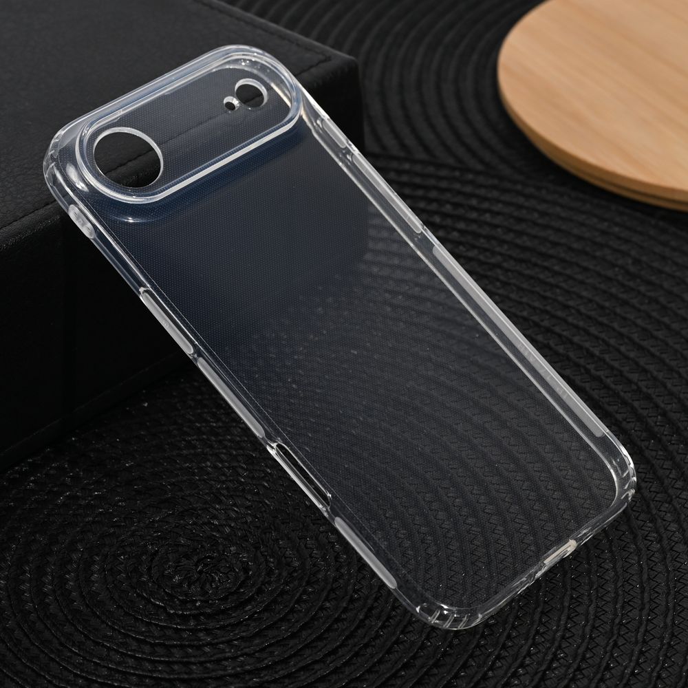 Maska za Apple iPhone 17 Air — Silikonska Ultra Thin with pluggy, transparent