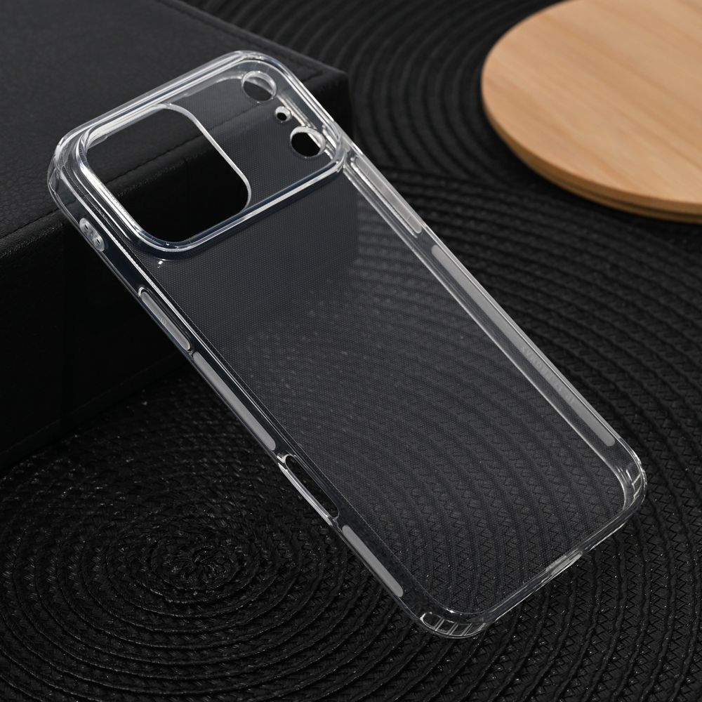 Maska za Apple iPhone 17 Pro Max — Silikonska Ultra Thin with pluggy, transparent