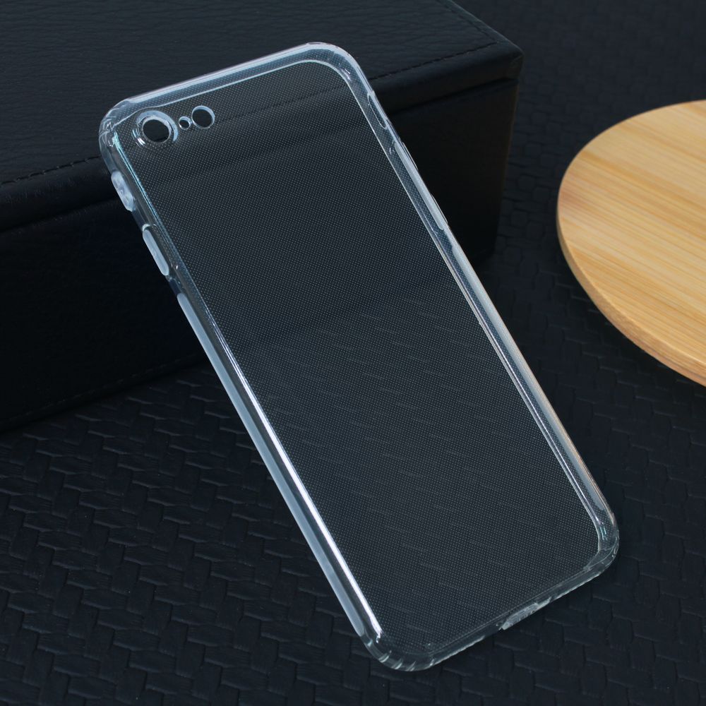 Maska za Apple iPhone SE 2020 — Silikonska Ultra Thin with pluggy, transparent