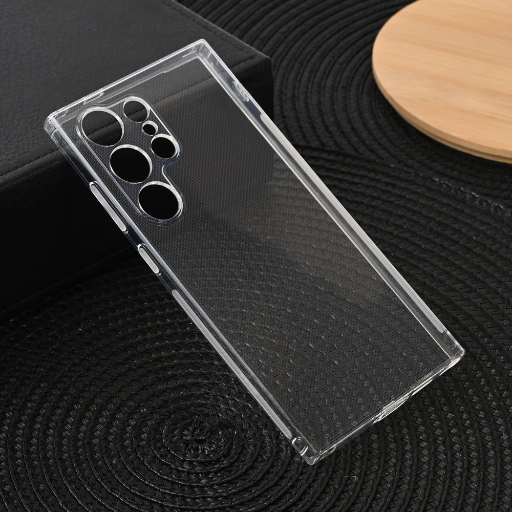 Maska za Samsung Galaxy S24 Ultra — Silikonska Thin with pluggy, transparent