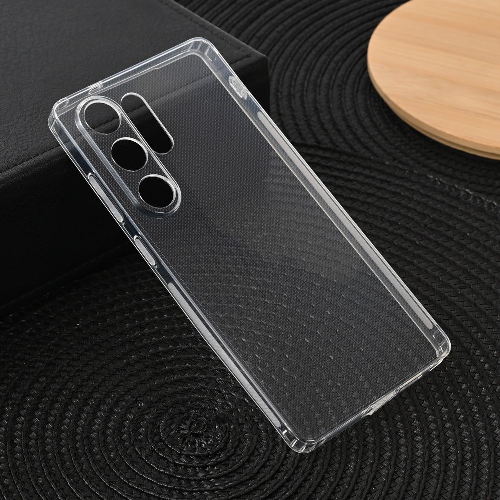 Maska za Samsung Galaxy S25 Ultra — Silikonska Thin with pluggy, transparent