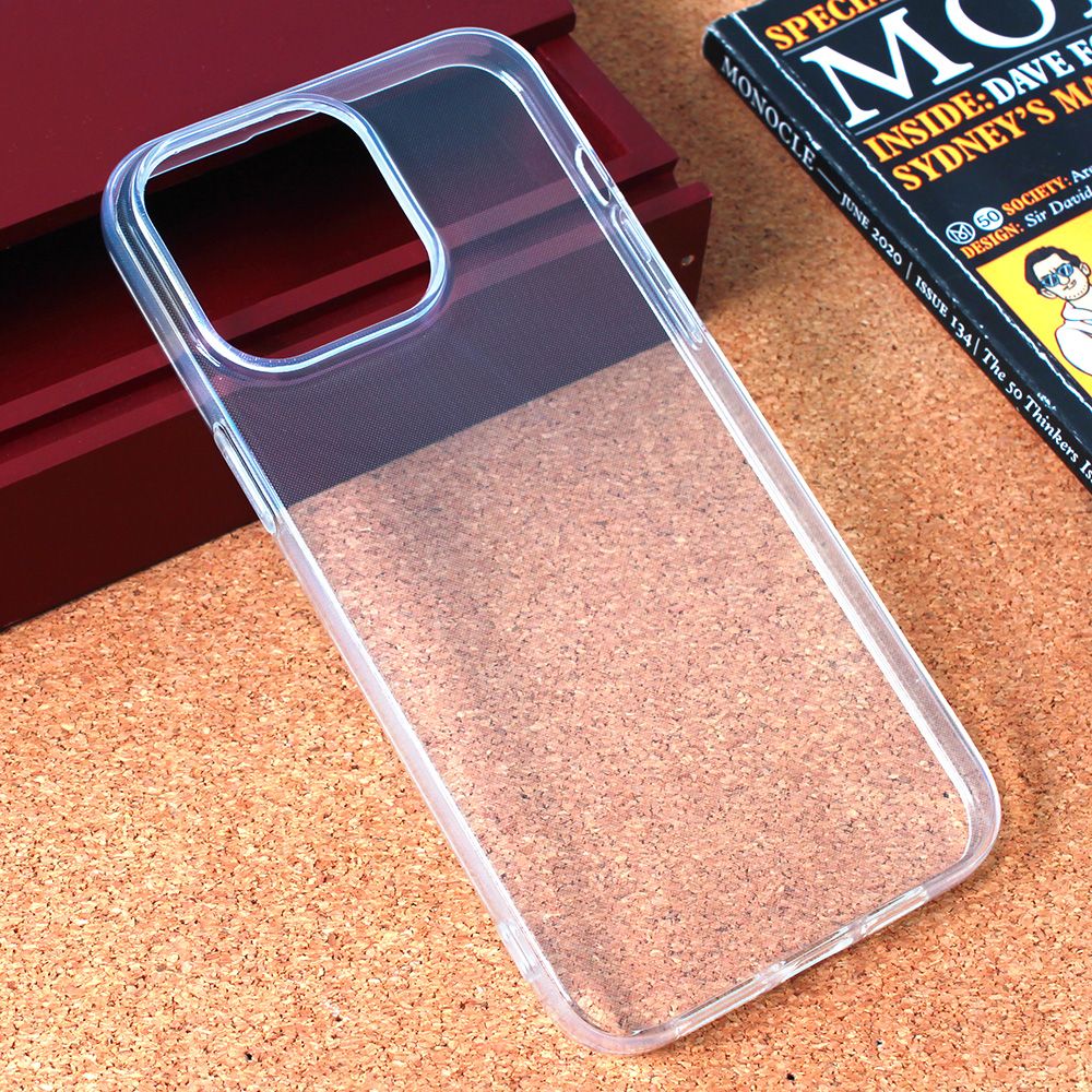 Maska za Apple iPhone 15 Pro Max — Silikonska Ultra Thin, transparent