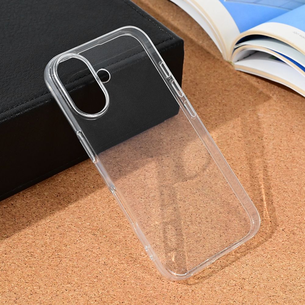 Maska za Apple iPhone 16 — Silikonska Ultra Thin, transparent