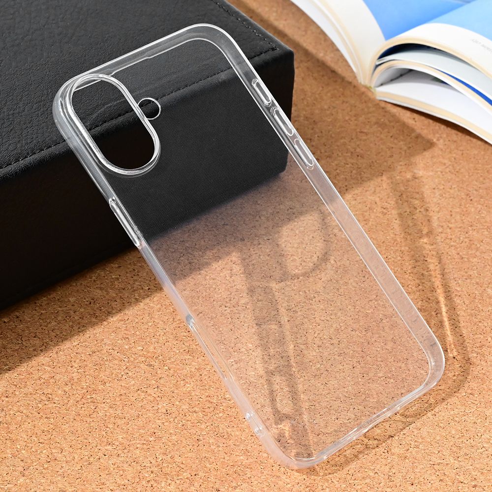 Maska za Apple iPhone 16 Plus — Silikonska Ultra Thin, transparent