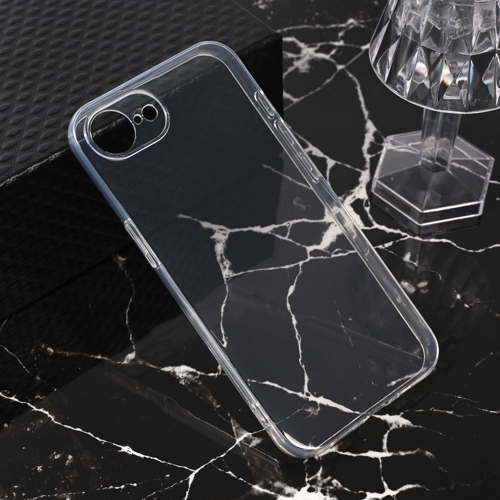 Maska za Apple iPhone 16e — Silikonska Ultra Thin, transparent
