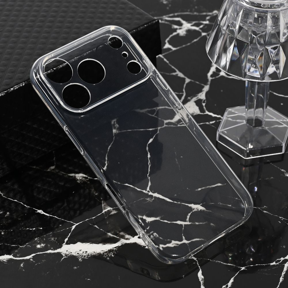 Maska za Apple iPhone 17 Pro — Silikonska Ultra Thin, transparent