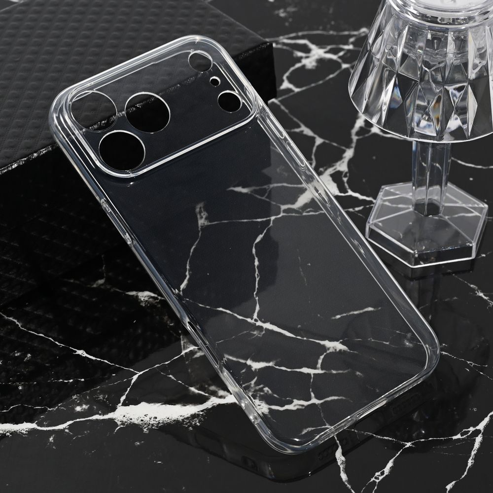 Maska za Apple iPhone 17 Pro Max — Silikonska Ultra Thin, transparent