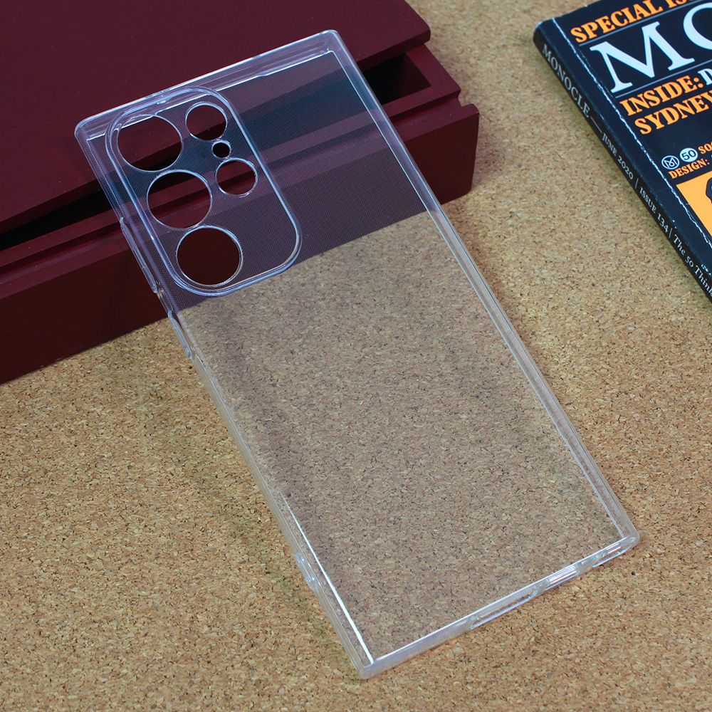Maska za Samsung Galaxy S23 Ultra — Silikonska Thin, transparent