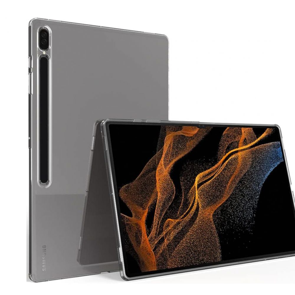Maska za Samsung Galaxy Tab S9 Ultra — Silikonska Thin, transparent