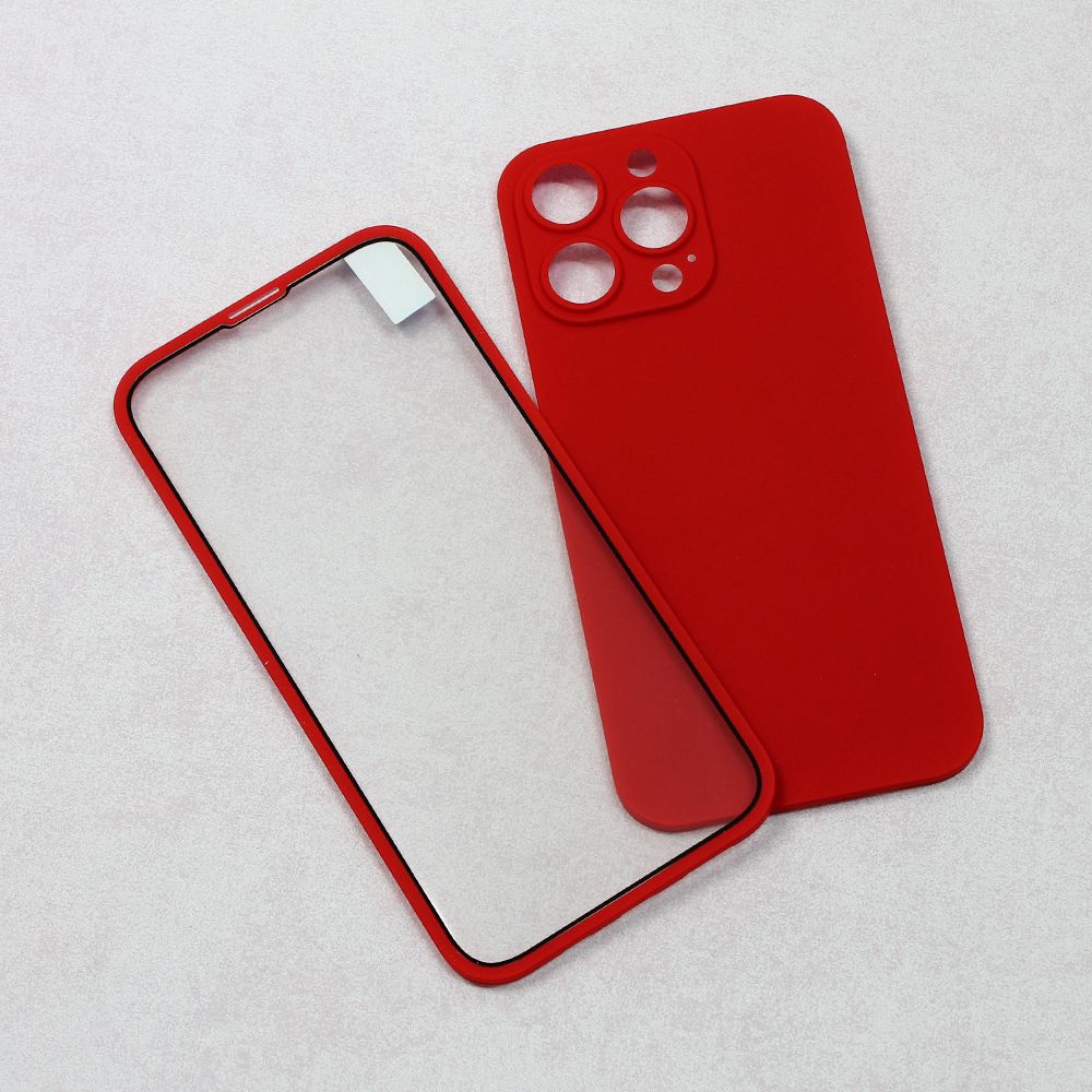 Maska za Apple iPhone 13 Pro Max — Slim 360 Full, crvena