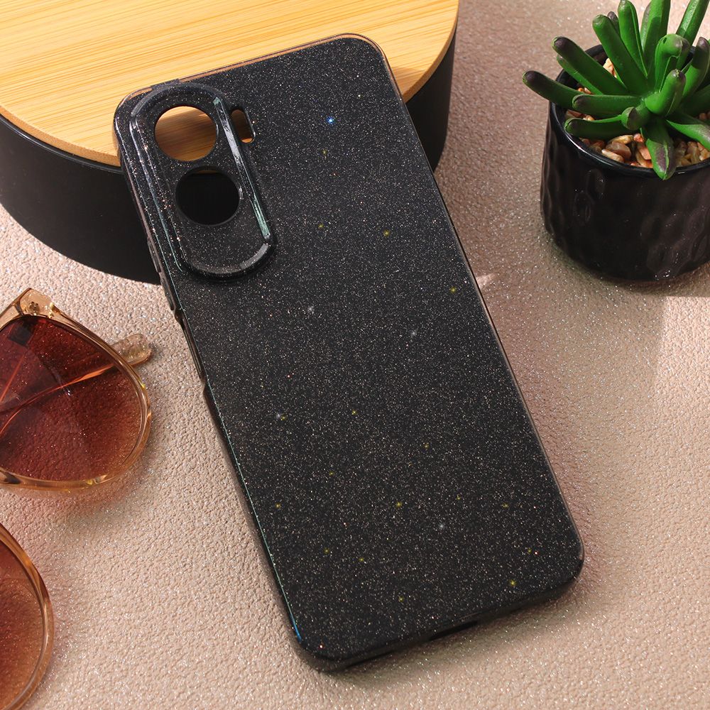 Maska za Honor 90 Lite — Sparkle Dust, crna