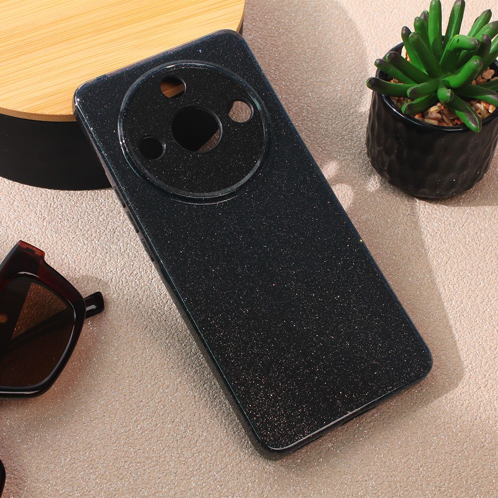 Maska za Honor Magic 6 Lite — Sparkle Dust, crna
