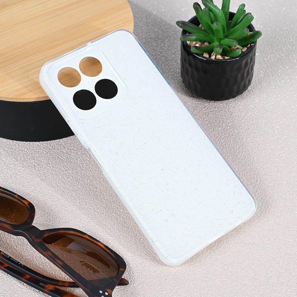 Maska za Honor X6a — Sparkle Dust, bela