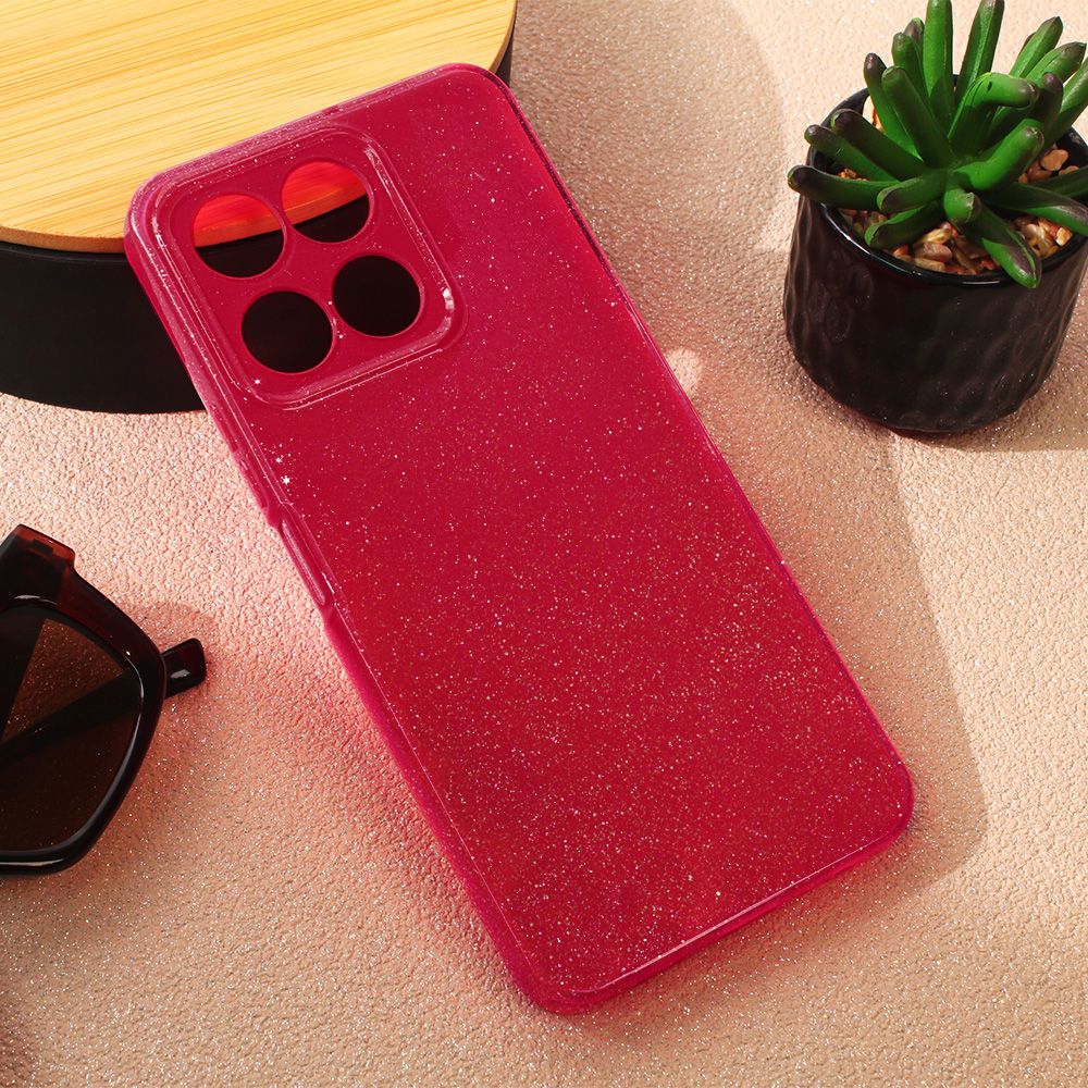 Maska za Honor X6a — Sparkle Dust, bordo
