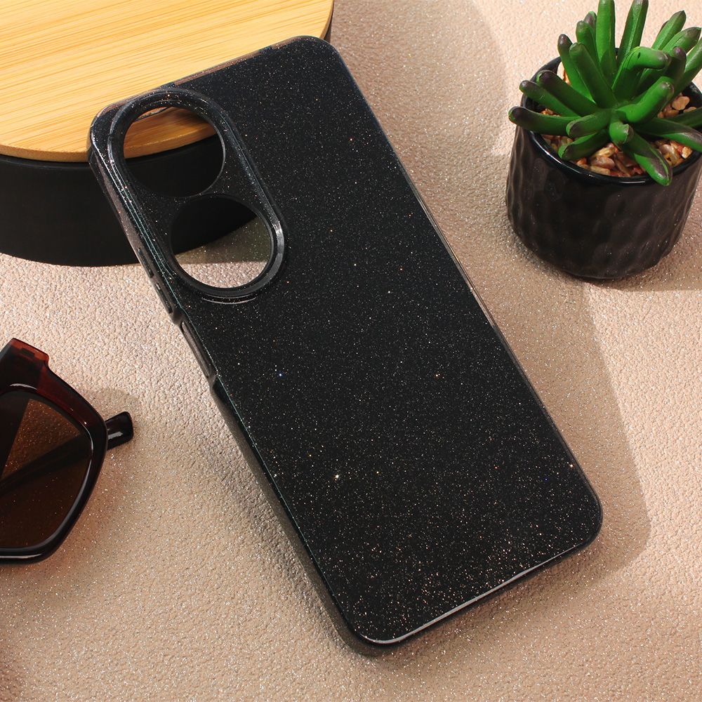 Maska za Honor X7b — Sparkle Dust, crna