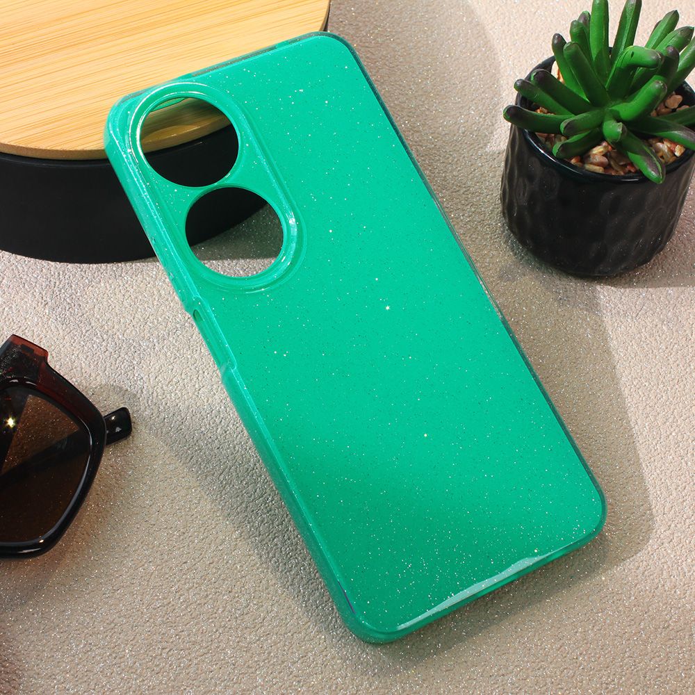Maska za Honor X7b — Sparkle Dust, zelena