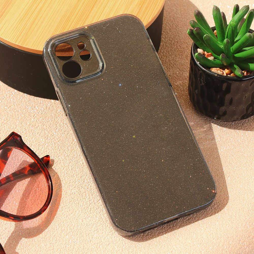 Maska za Apple iPhone 12 — Sparkle Dust, crna