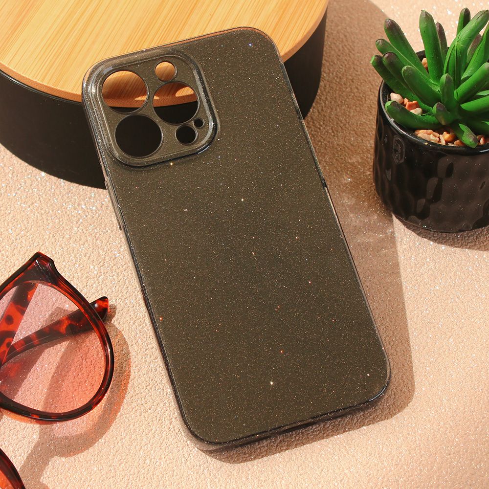 Maska za Apple iPhone 13 Pro — Sparkle Dust, crna