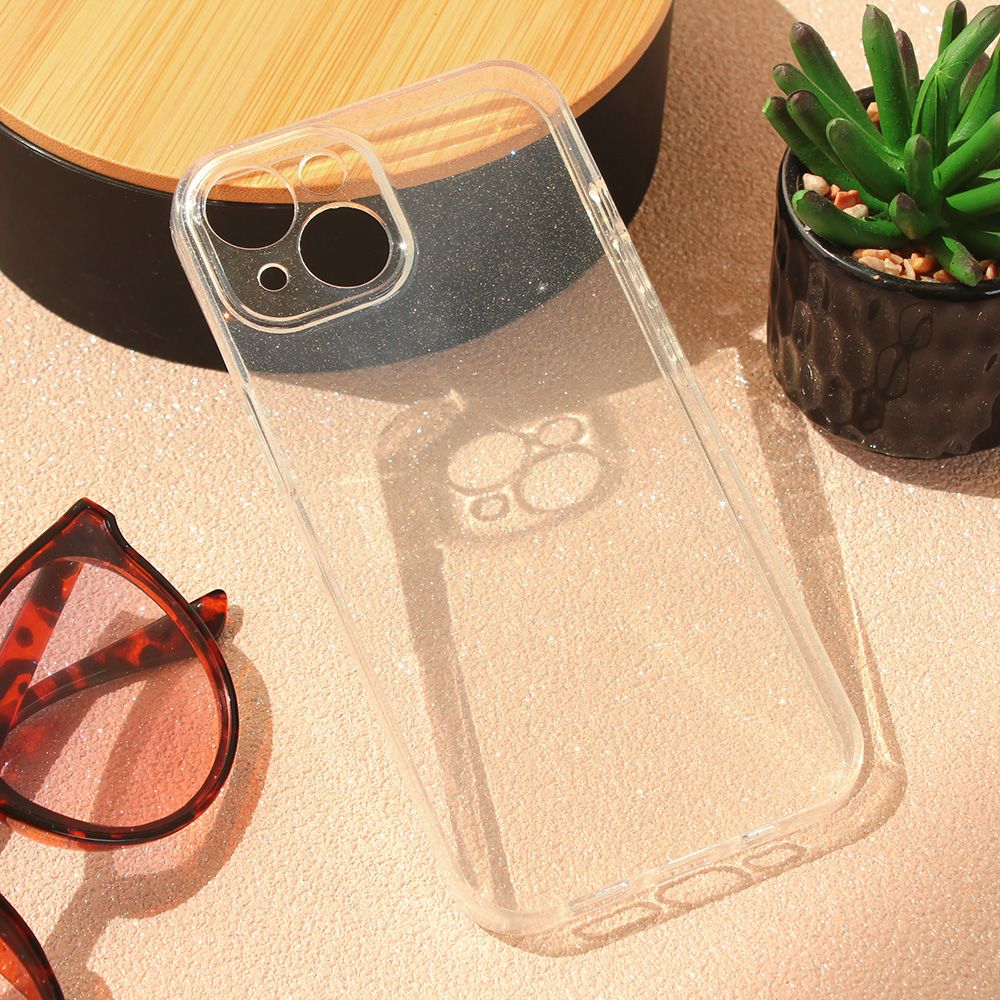 Maska za Apple iPhone 14 — Sparkle Dust, transparent