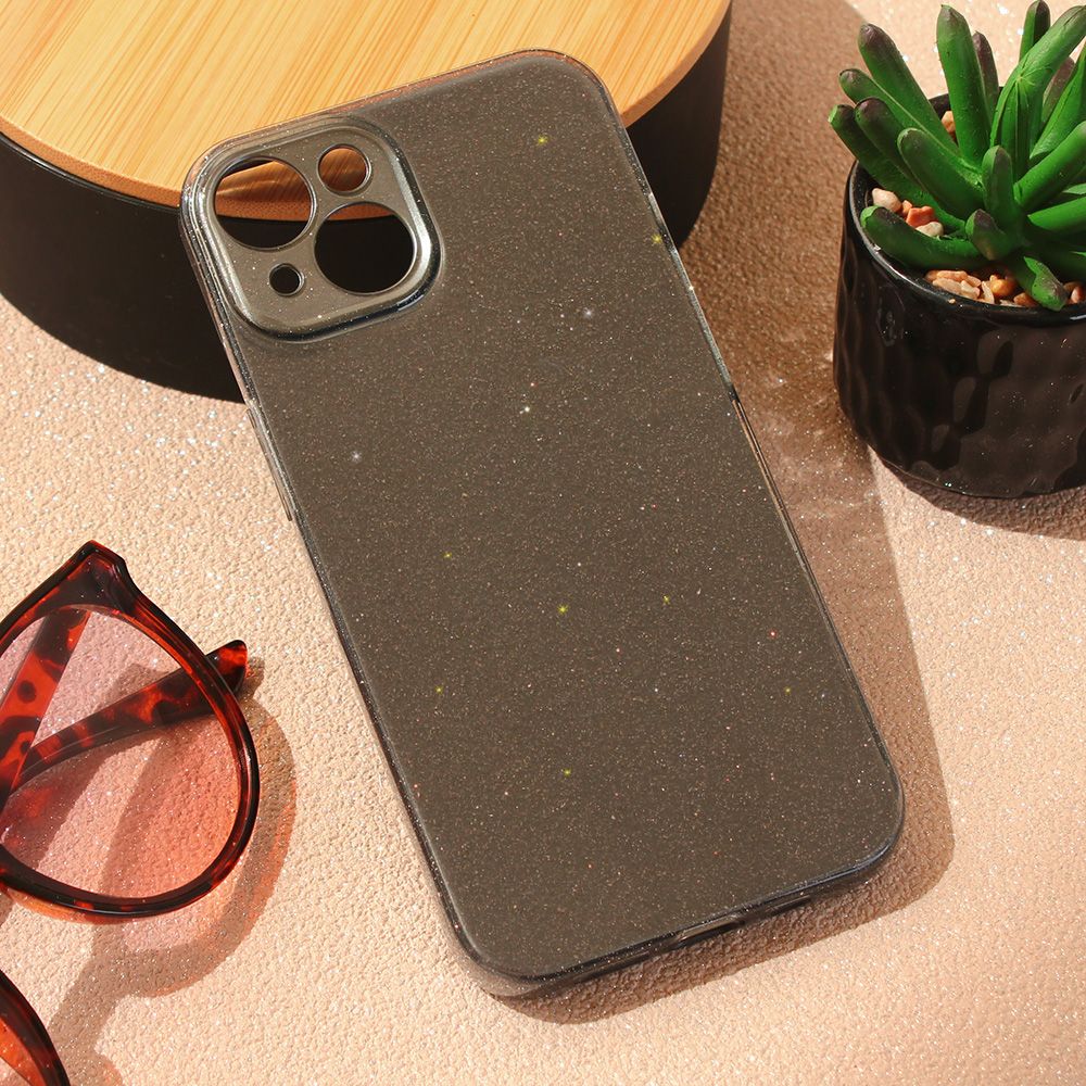 Maska za Apple iPhone 15 — Sparkle Dust, crna