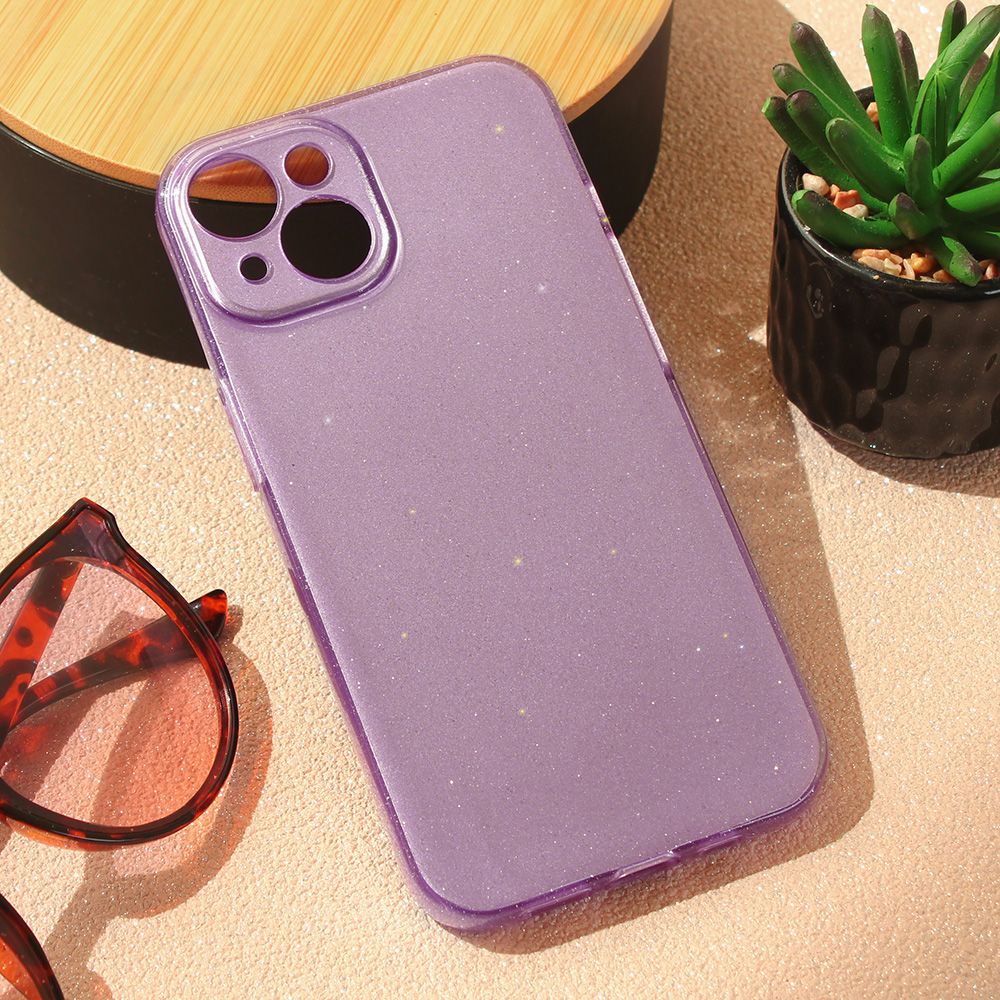 Maska za Apple iPhone 15 — Sparkle Dust, ljubicasta