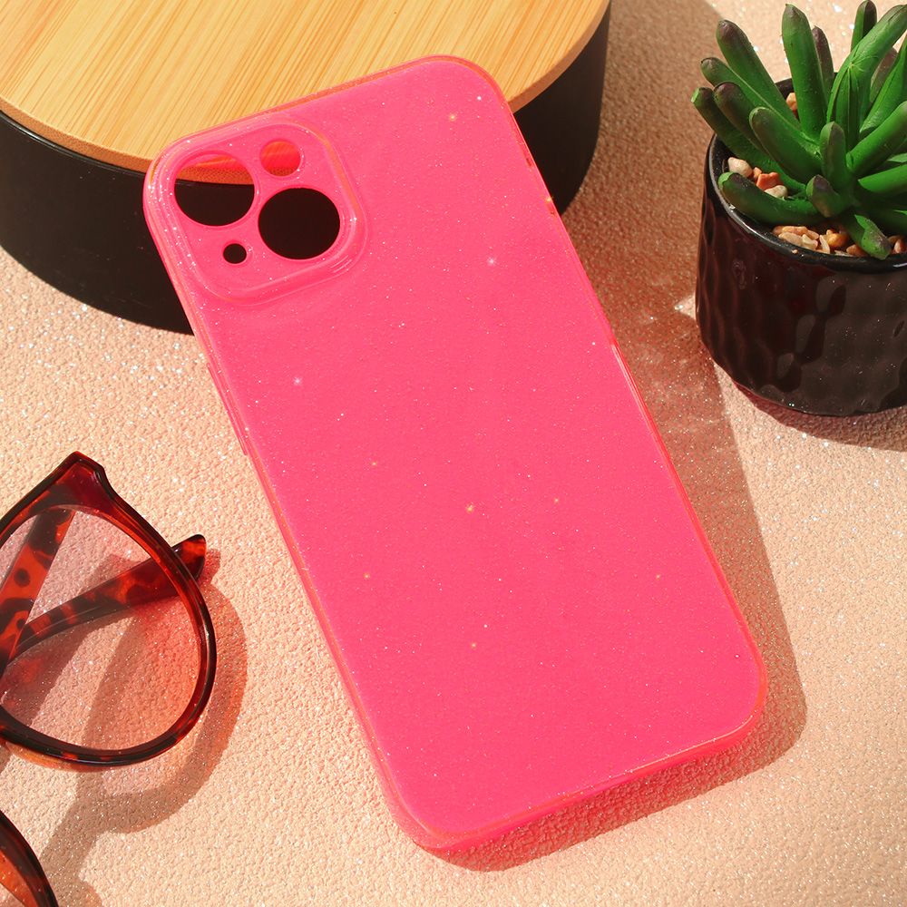 Maska za Apple iPhone 15 — Sparkle Dust, pink