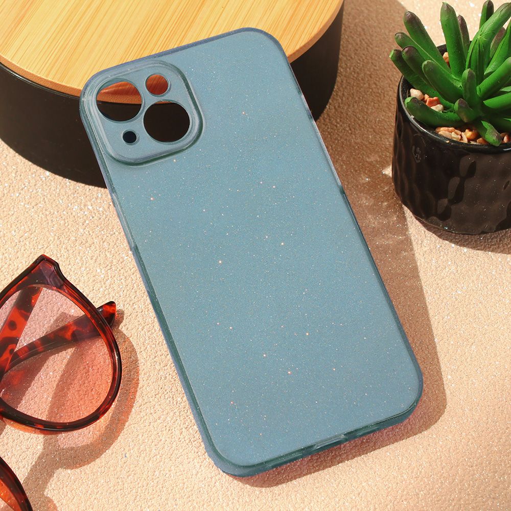 Maska za Apple iPhone 15 — Sparkle Dust, plava