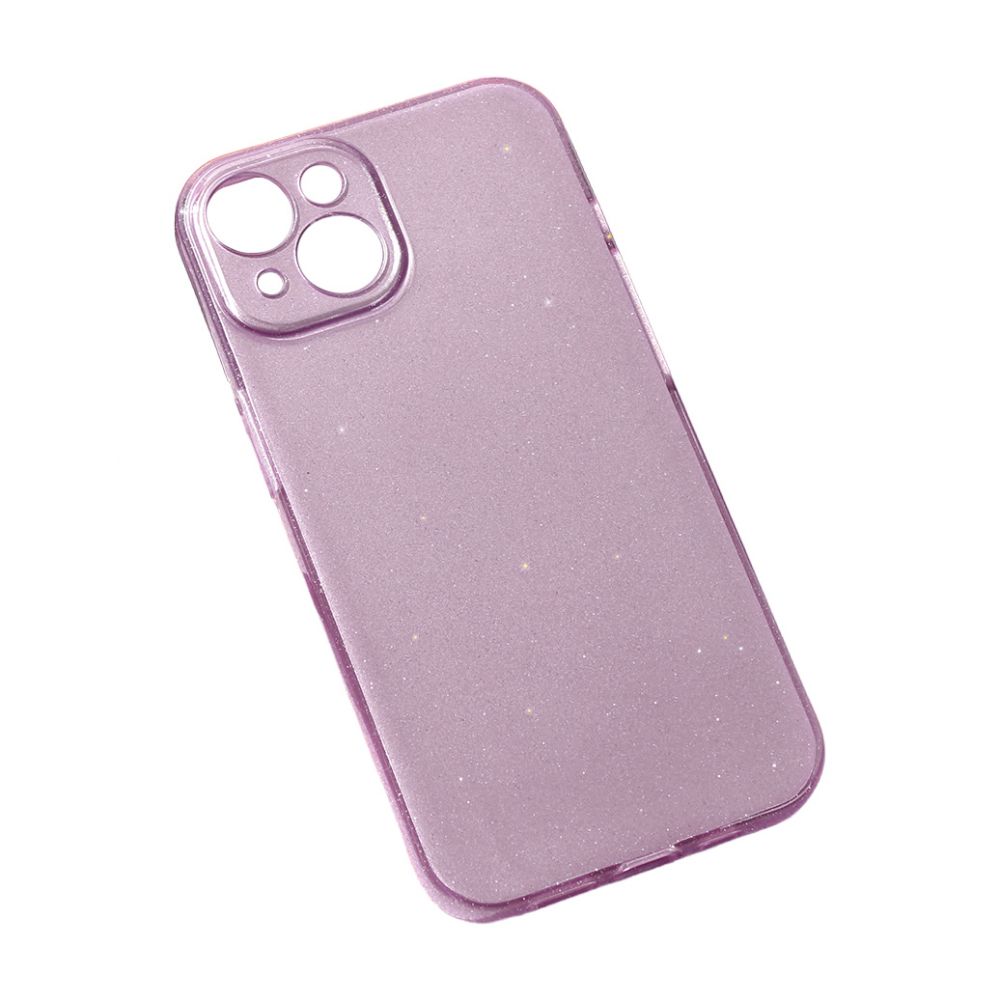 Maska za Apple iPhone 15 — Sparkle Dust, svetlo ljubicasta