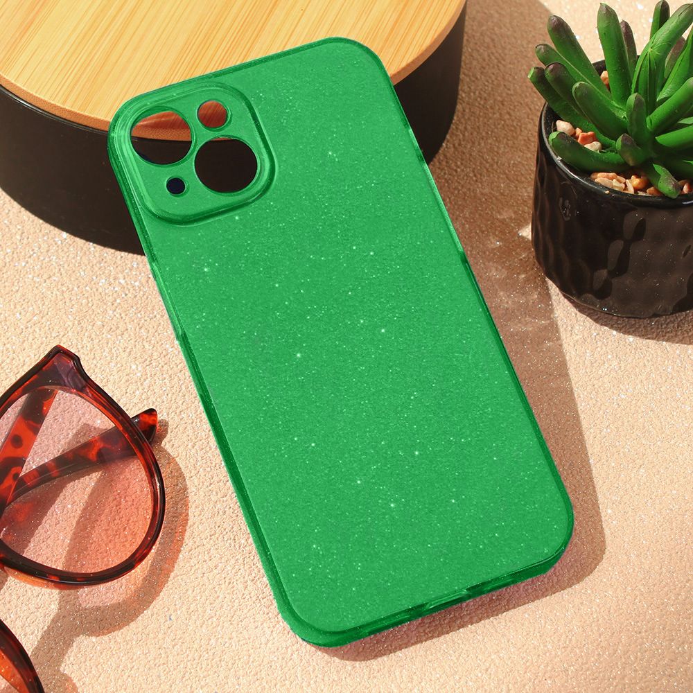 Maska za Apple iPhone 15 — Sparkle Dust, zelena
