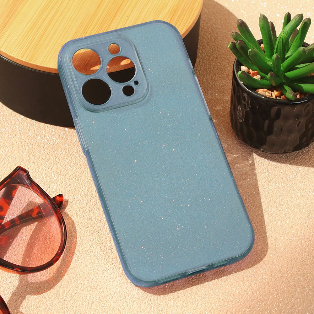 Maska za Apple iPhone 15 Pro — Sparkle Dust, plava