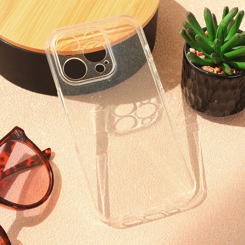 Maska za Apple iPhone 15 Pro — Sparkle Dust, transparent