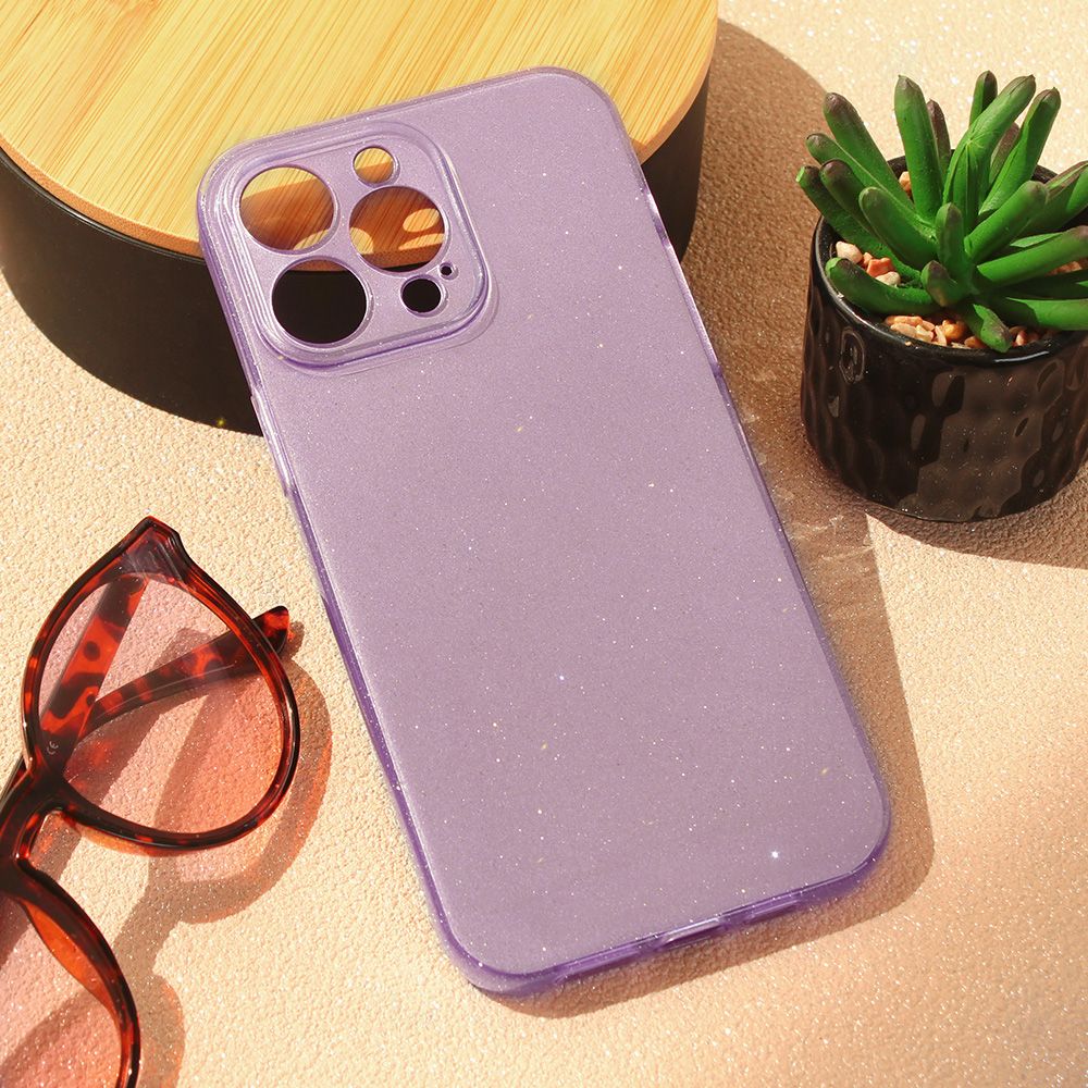 Maska za Apple iPhone 15 Pro Max — Sparkle Dust, ljubicasta
