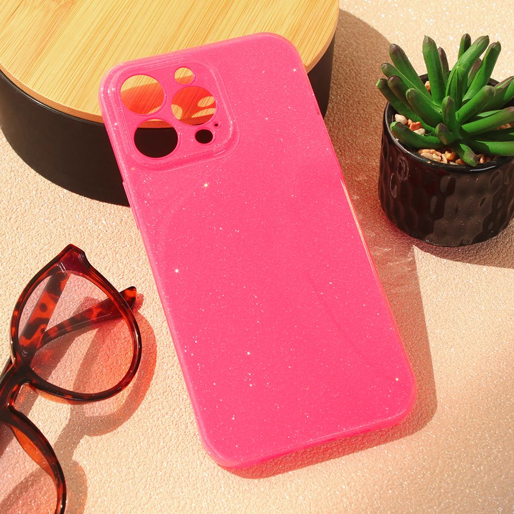 Maska za Apple iPhone 15 Pro Max — Sparkle Dust, pink