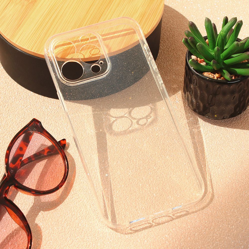 Maska za Apple iPhone 15 Pro Max — Sparkle Dust, transparent