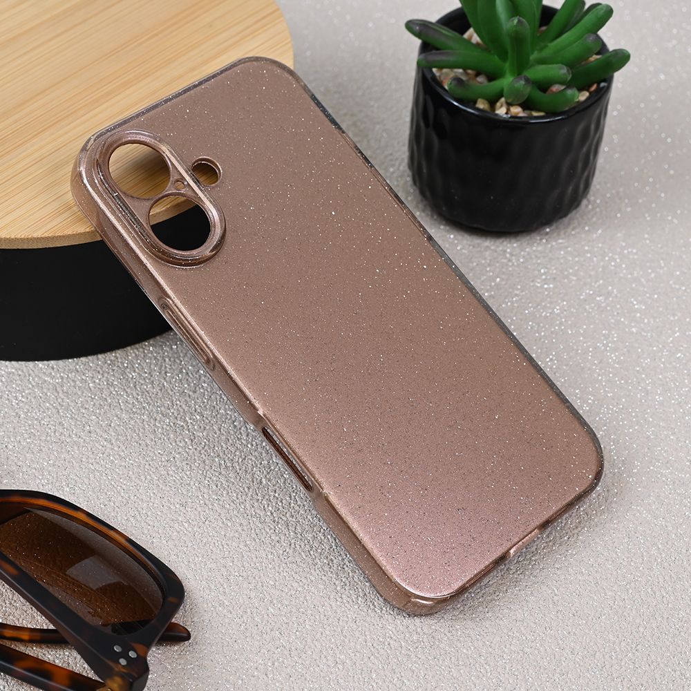 Maska za Apple iPhone 16 — Sparkle Dust, zlatna
