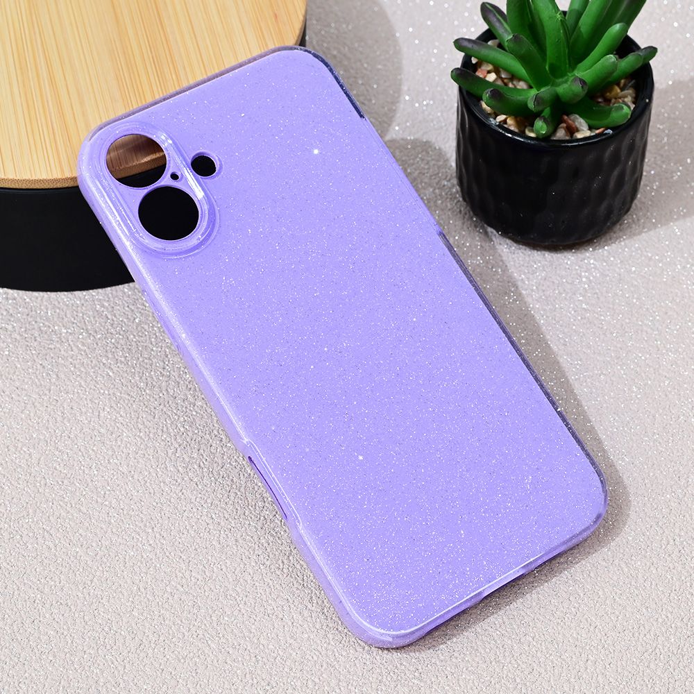 Maska za Apple iPhone 16 Plus — Sparkle Dust, ljubicasta