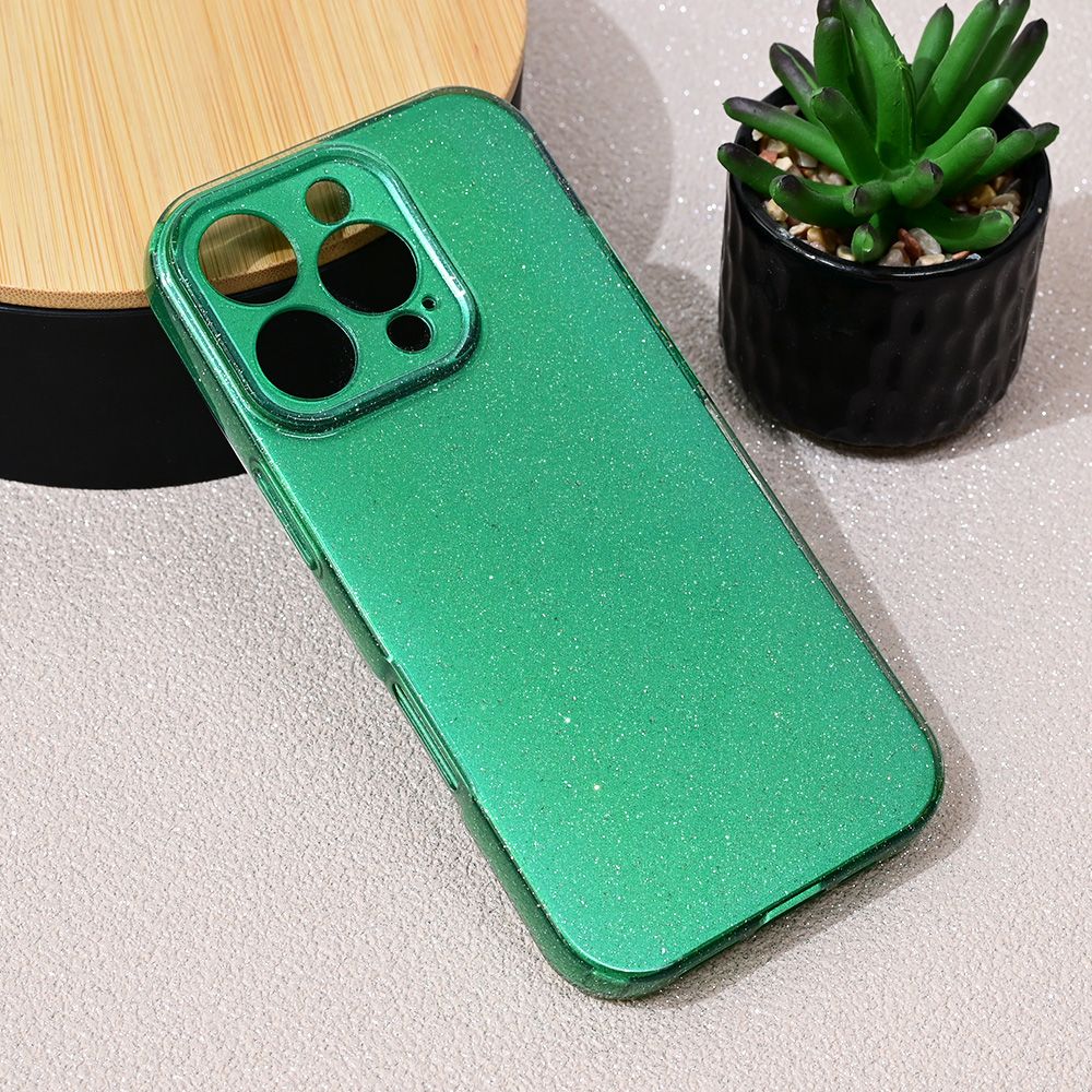 Maska za Apple iPhone 16 Pro — Sparkle Dust, zelena