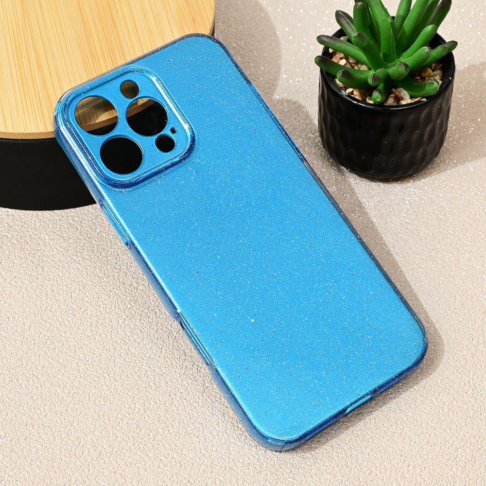 Maska za Apple iPhone 16 Pro Max — Sparkle Dust, plava