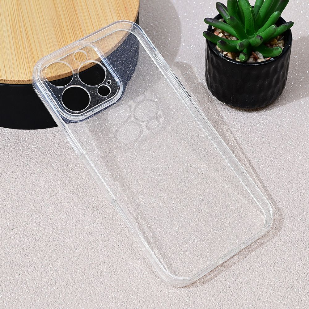 Maska za Apple iPhone 16 Pro Max — Sparkle Dust, transparent