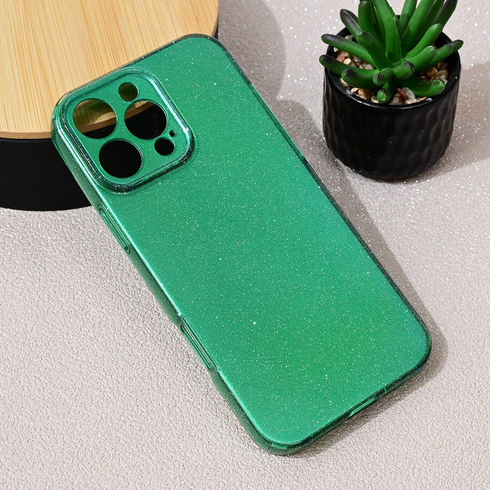 Maska za Apple iPhone 16 Pro Max — Sparkle Dust, zelena