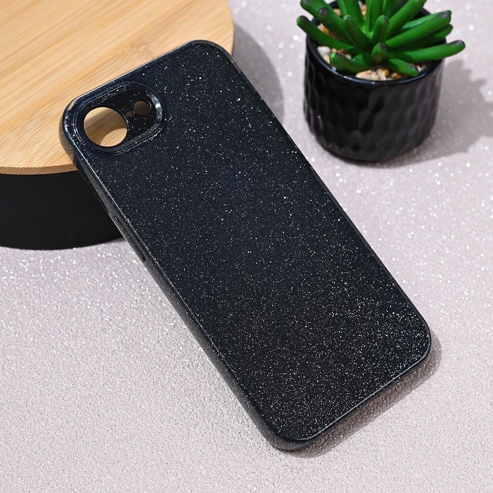 Maska za Apple iPhone 16e — Sparkle Dust, crna
