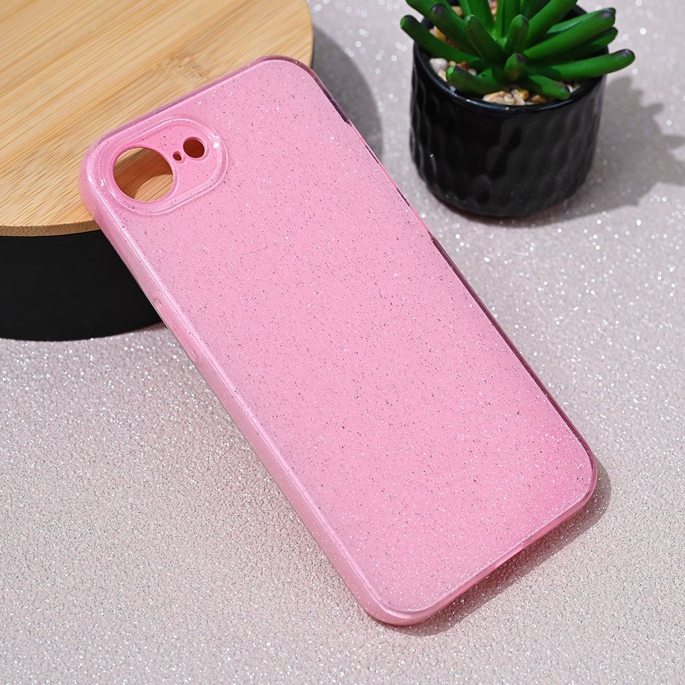Maska za Apple iPhone 16e — Sparkle Dust, roze